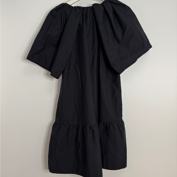 A New Day Black Tiered Mini Dress Size Small – Minimalist V-Neck Babydoll Style - Picture 3 of 5